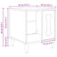 Hundehus Gloss Hvid 44 x 42 x 49 cm Konstrueret træ