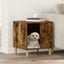 Hundehus Røget eg 44 x 42 x 49 cm Konstrueret træ