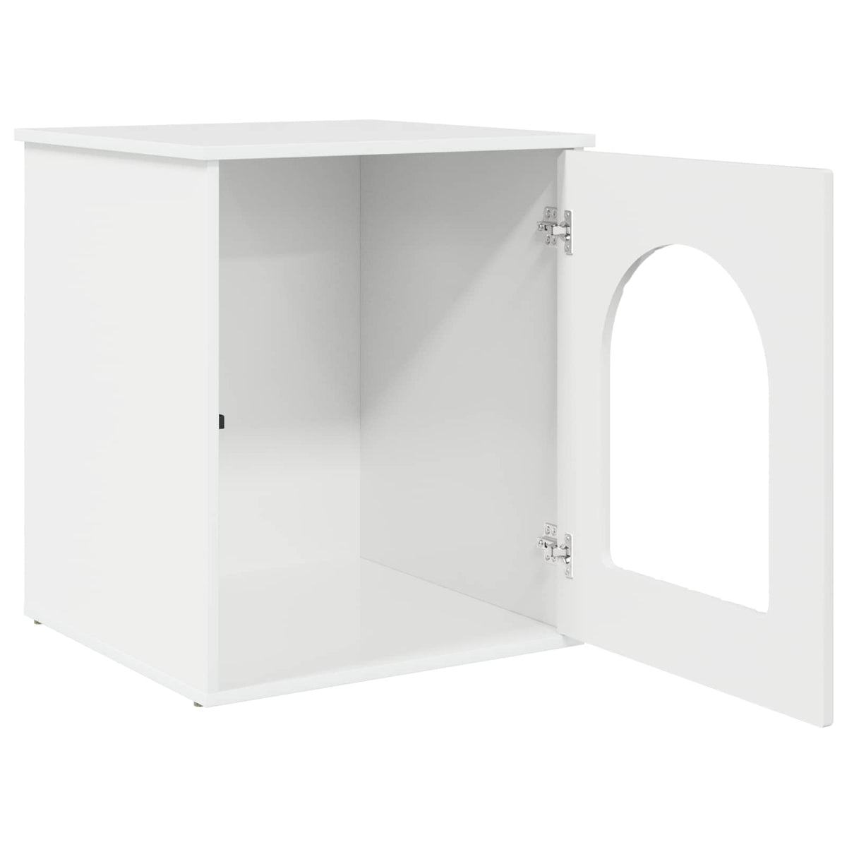 Kat Hus Gloss Hvid 53 x 52 x 62 cm Konstrueret træ