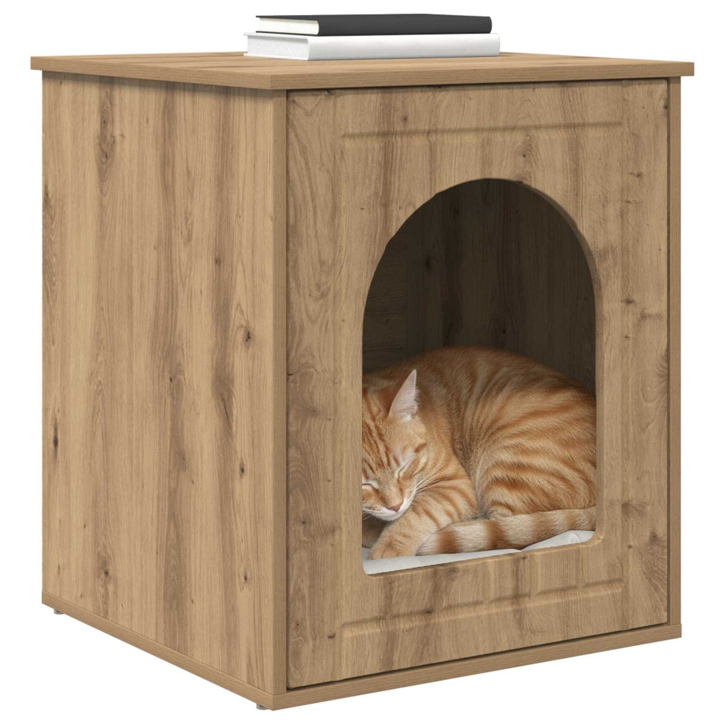 Kat Hus Artisan eg 53 x 52 x 62 cm Konstrueret træ