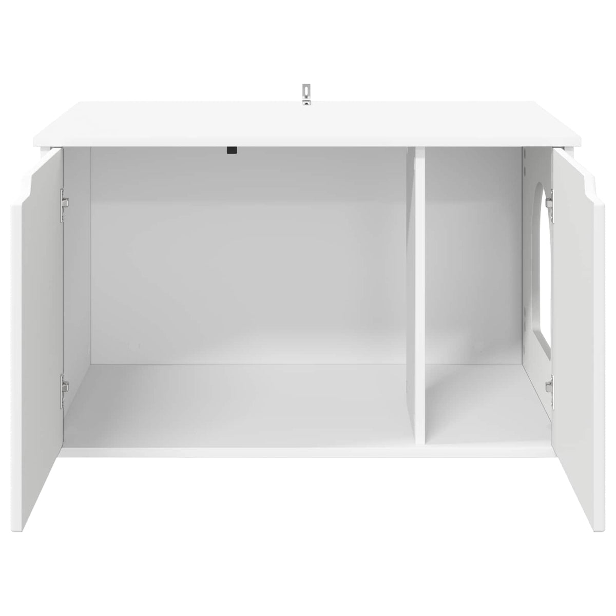 Kat Hus Hvid 85 x 55 x 50,5 cm Konstrueret træ