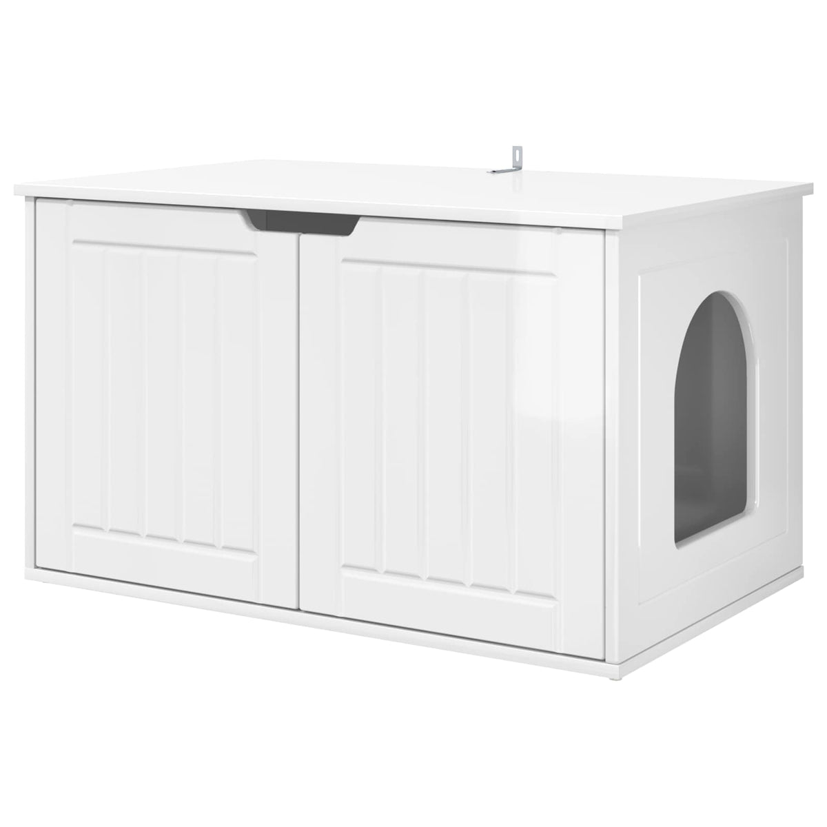 Kat Hus Gloss Hvid 85 x 55 x 50,5 cm Konstrueret træ