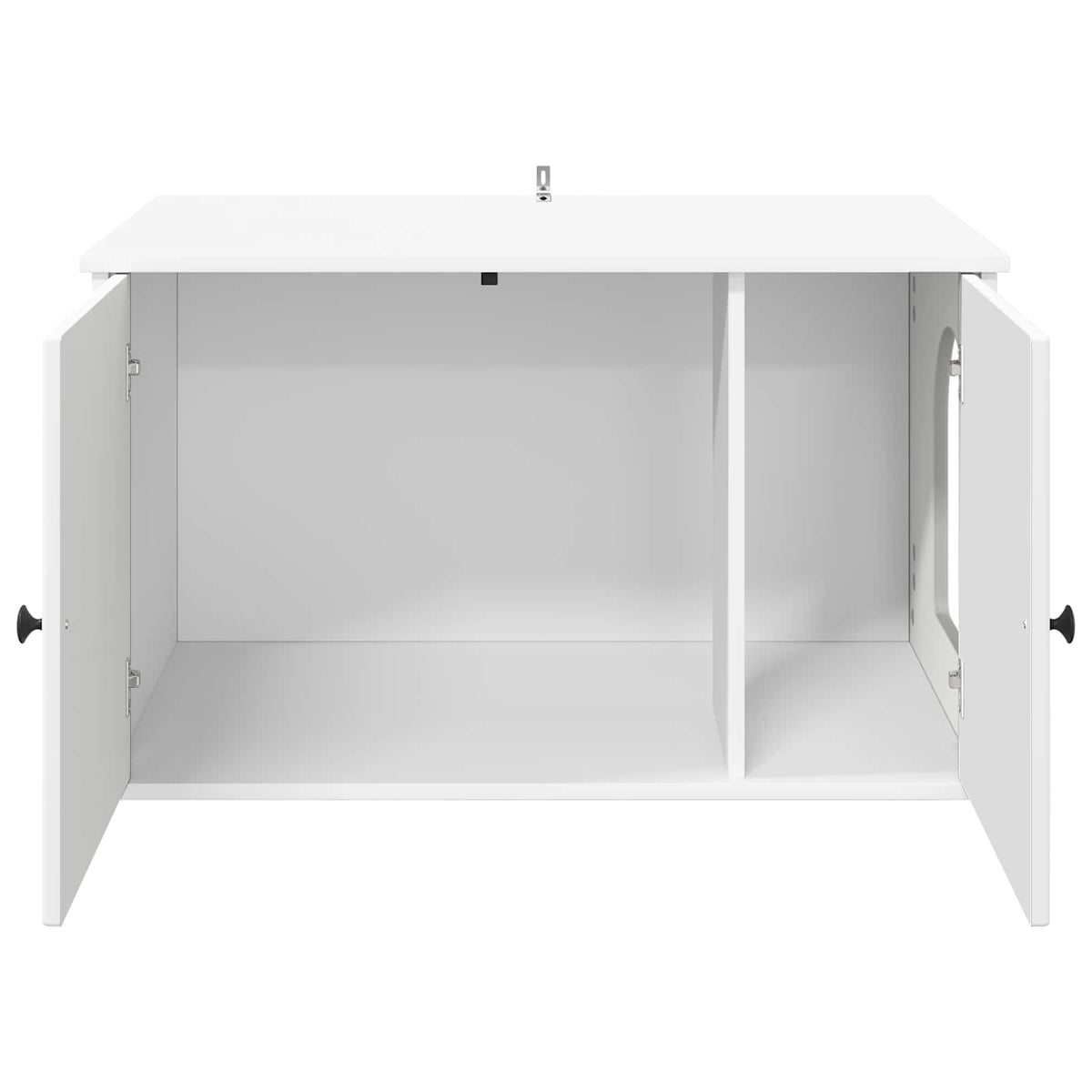Kat Hus Hvid 85 x 55 x 50,5 cm Konstrueret træ