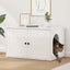 Kat Hus Gloss Hvid 85 x 55 x 50,5 cm Konstrueret træ
