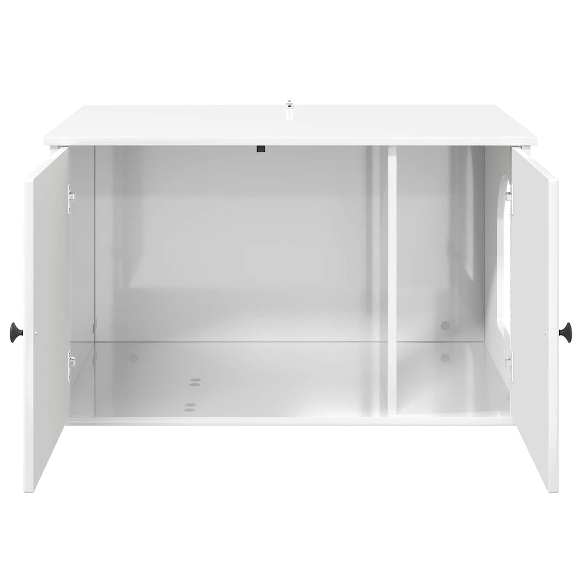 Kat Hus Gloss Hvid 85 x 55 x 50,5 cm Konstrueret træ