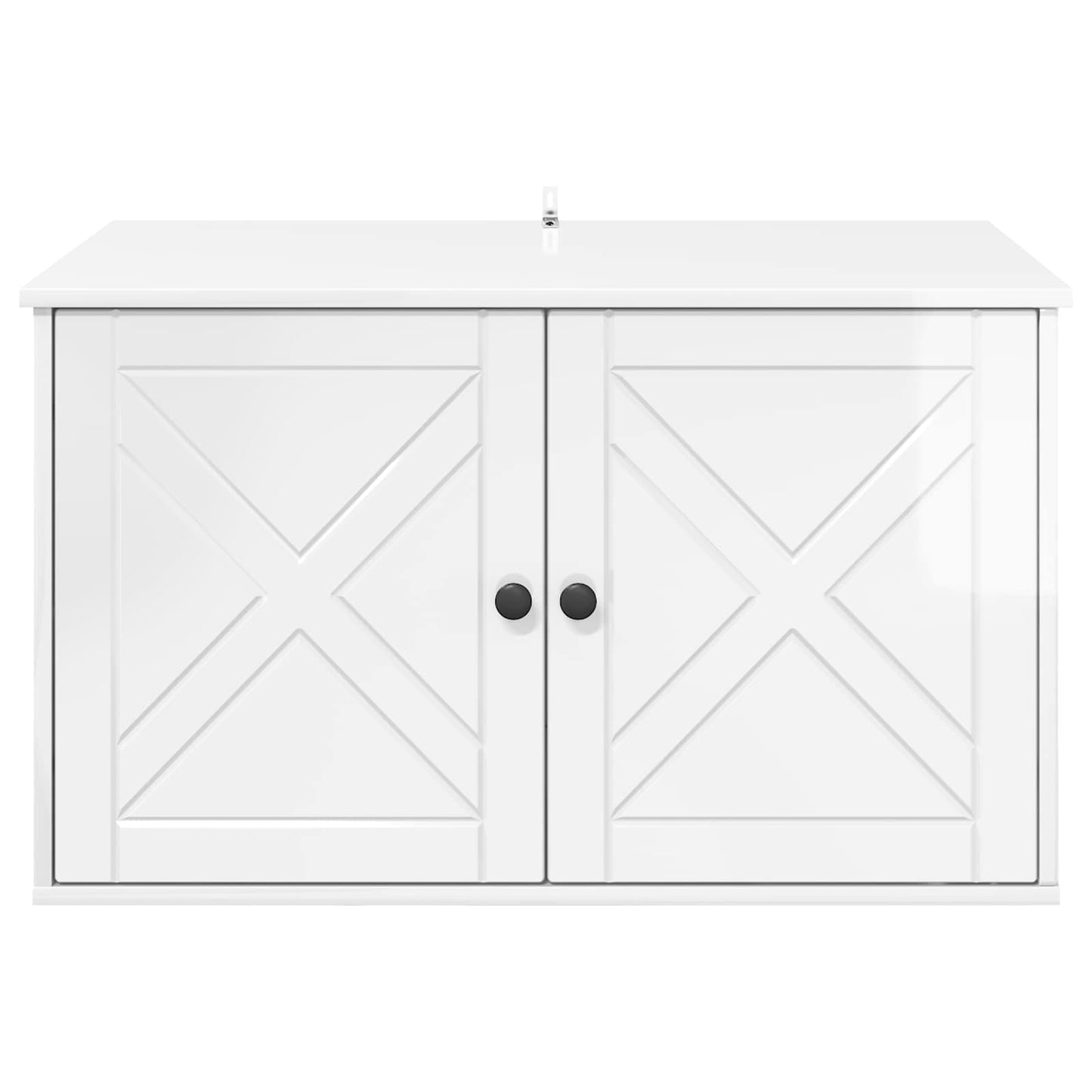 Kat Hus Gloss Hvid 85 x 55 x 50,5 cm Konstrueret træ