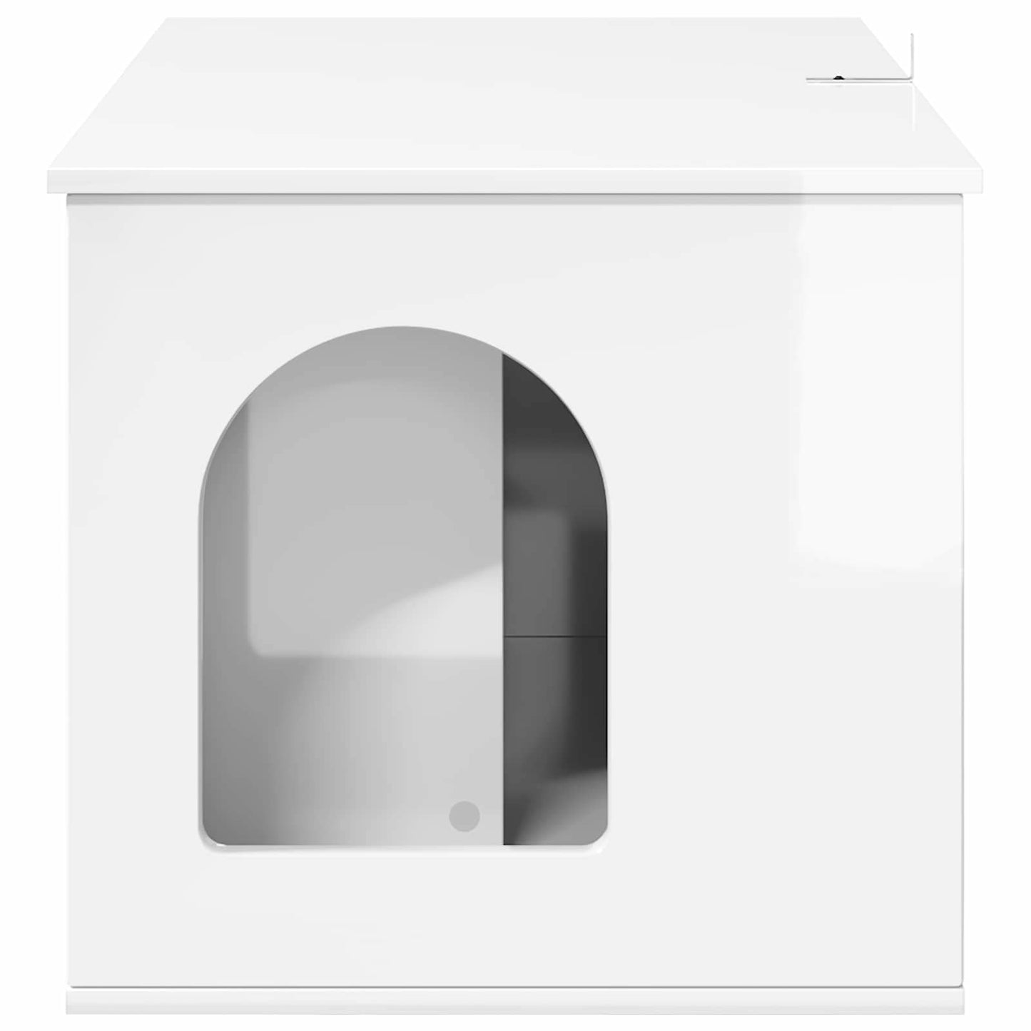 Kat Hus Gloss Hvid 85 x 55 x 50,5 cm Konstrueret træ