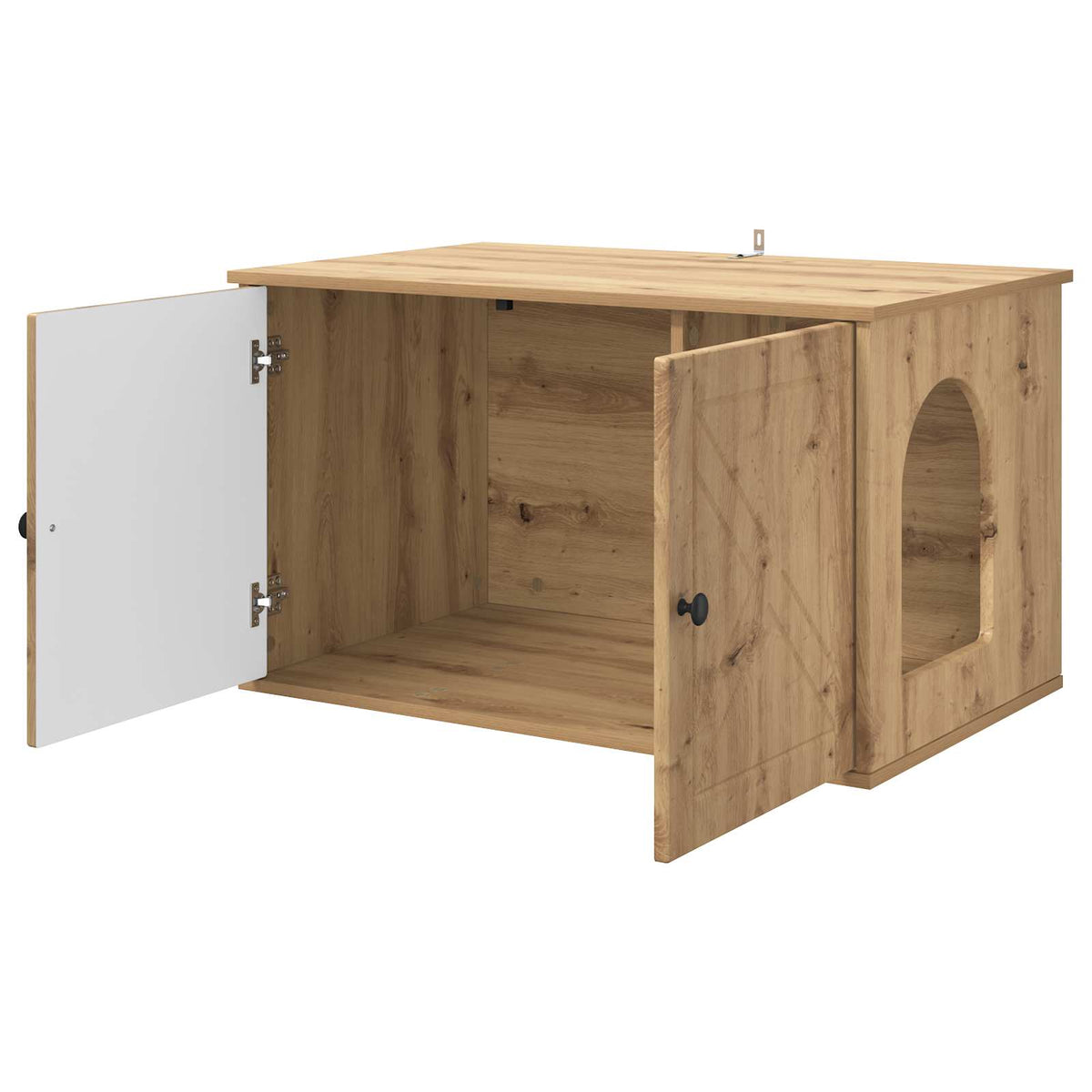 Kat Hus Artisan-eg 85 x 55 x 50,5 cm Konstrueret træ