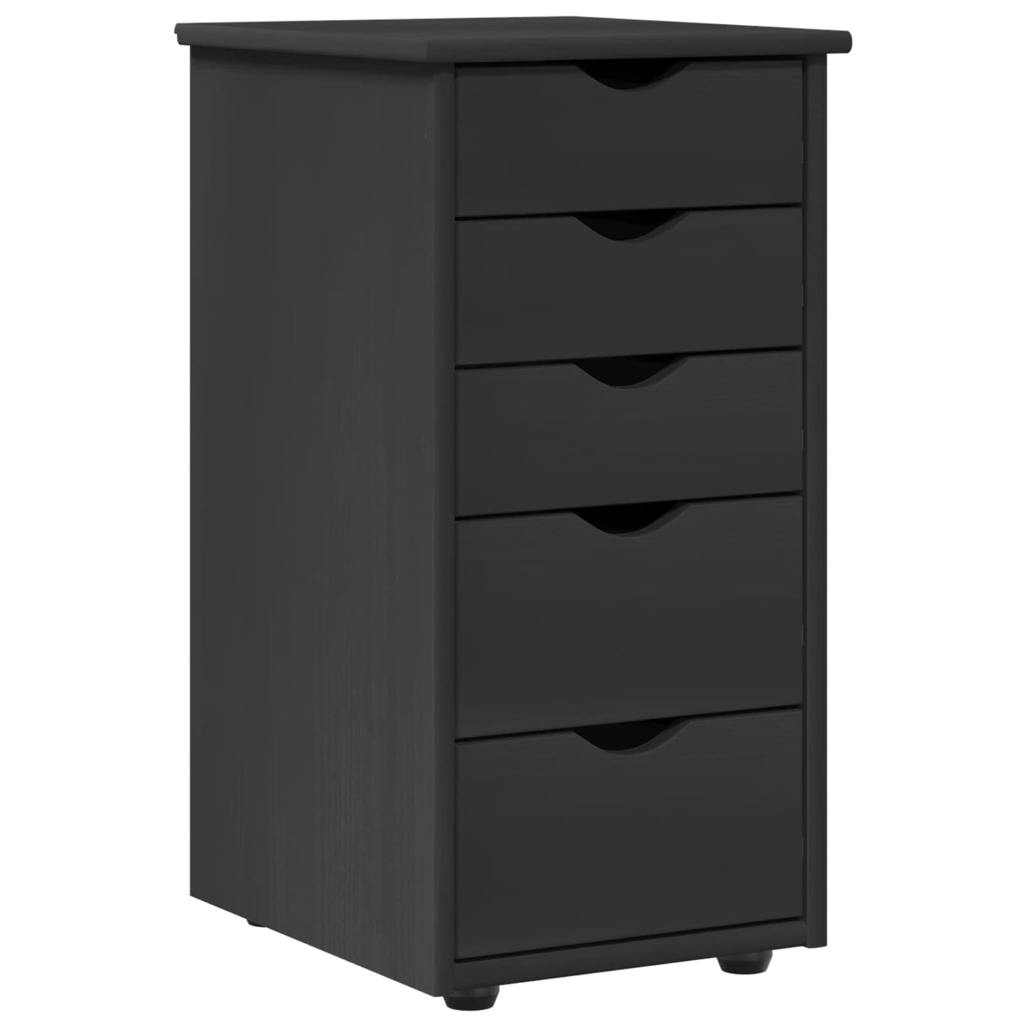 Kabinet 34 x 39 x 61,5 cm Massivt fyrretræ Grå