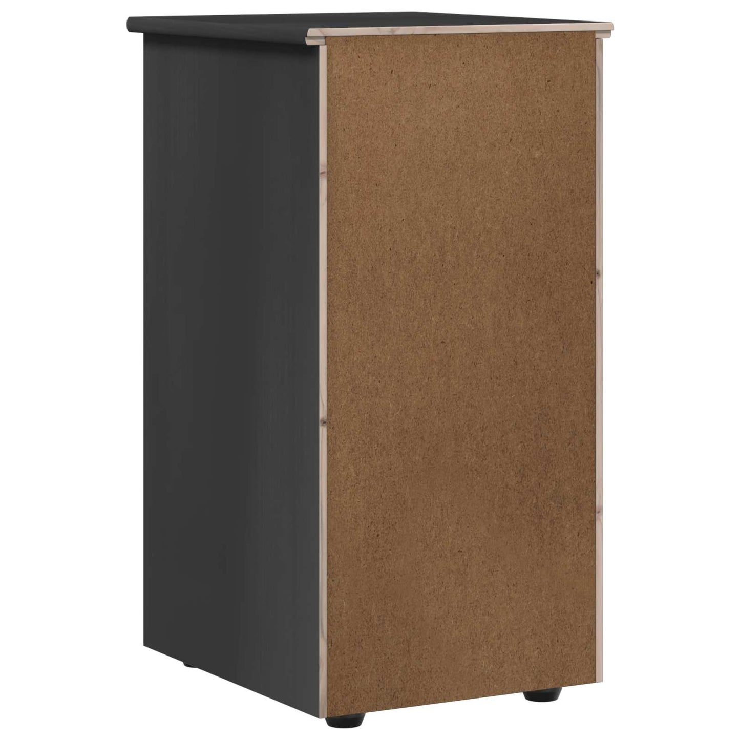 Kabinet 34 x 39 x 61,5 cm Massivt fyrretræ Grå