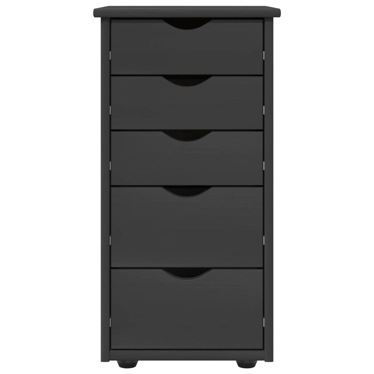 Kabinet 34 x 39 x 61,5 cm Massivt fyrretræ Grå