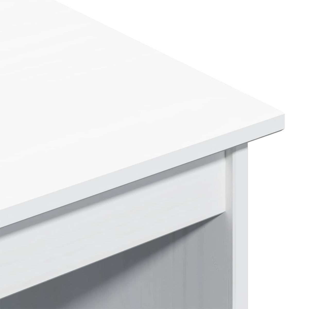 Bord Hvid 112 x 50 x 75 cm Massivt fyrretræ