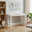 Bord Hvid 112 x 50 x 75 cm Massivt fyrretræ