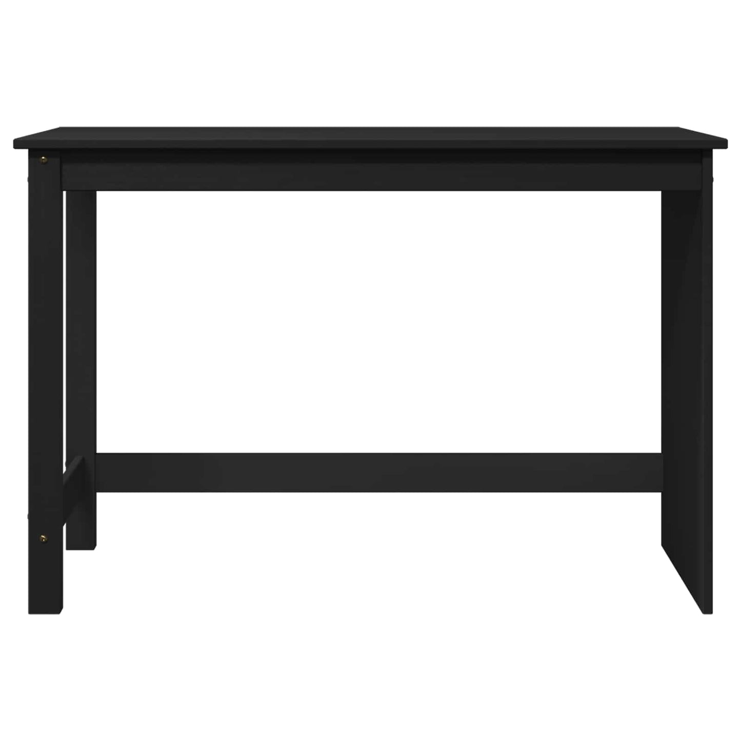 Bord Sort 112 x 50 x 75 cm Massivt fyrretræ