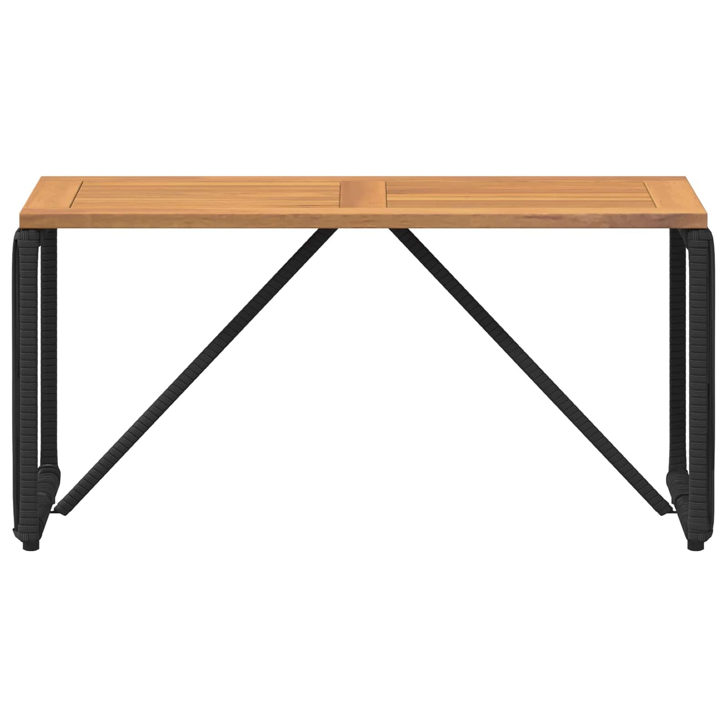 Udendørs Bord Sort og Brunt 80 x 40 x 40 cm polyrattan