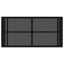 Udendørs Bord Sort 80 x 40 x 40 cm PE Rattan og Glas