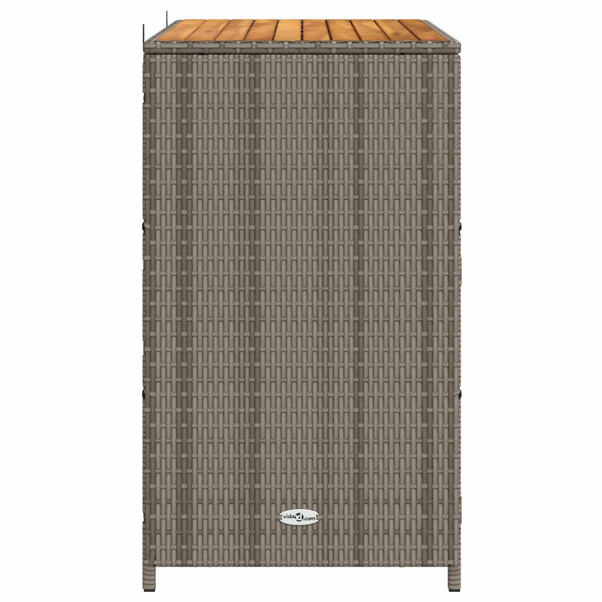 Kabinet med hylde Grå 70 x 50 x 87 cm Polyester og Roly Rattan