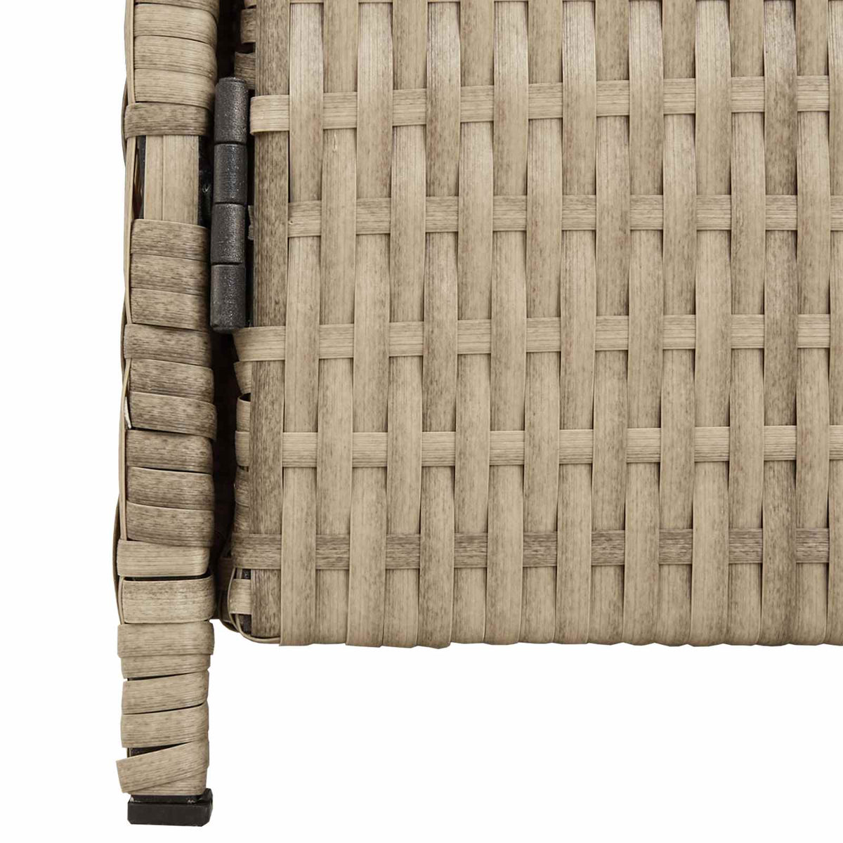 Kabinet med dør Beige 70 x 50 x 87 cm Polyester og Roly Rattan