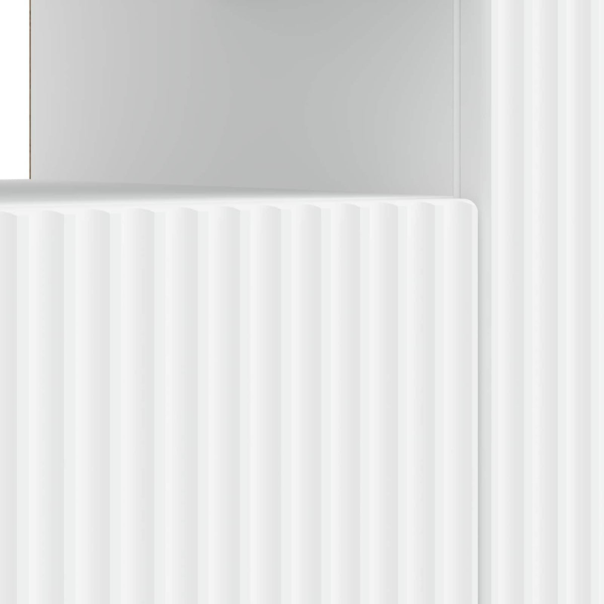 LED TV-skab Hvid Konstrueret træ