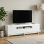 LED TV-skab Hvid Konstrueret træ
