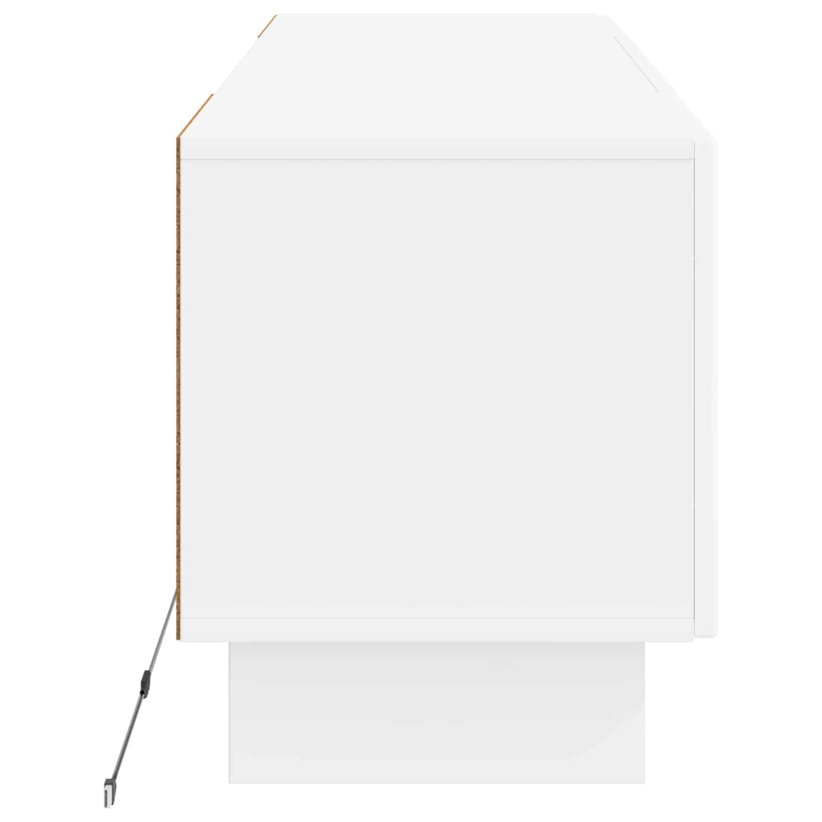 LED TV-skab Hvid Konstrueret træ