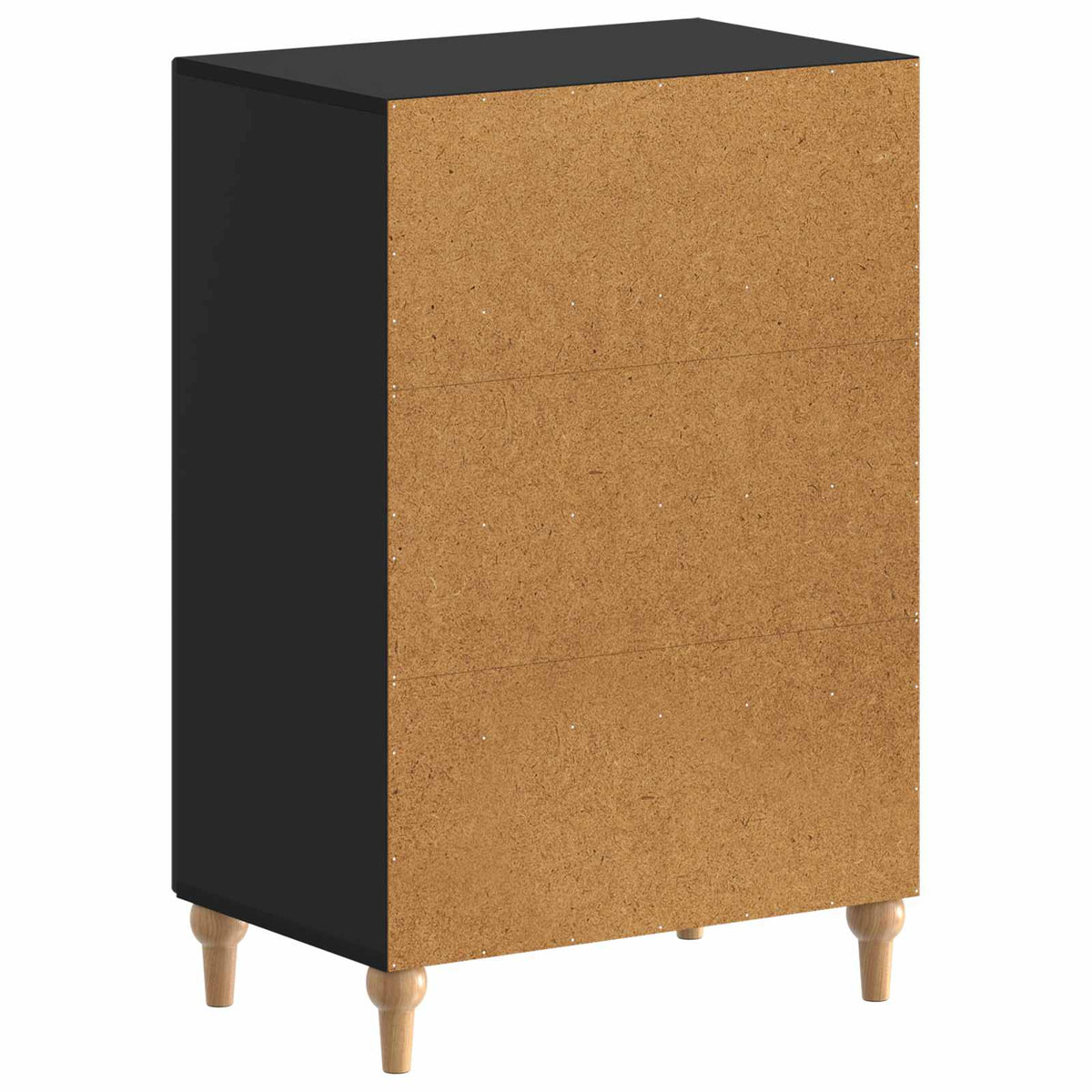 Sko skab ALKMAAR 59,5 x 39,5 x 90 cm Konstrueret træ Sort