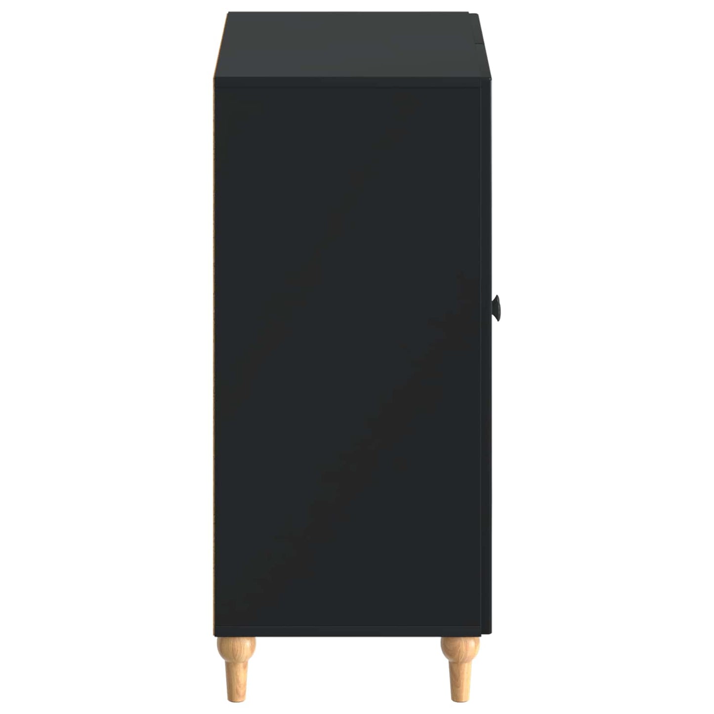 Sko skab ALKMAAR 59,5 x 39,5 x 90 cm Konstrueret træ Sort
