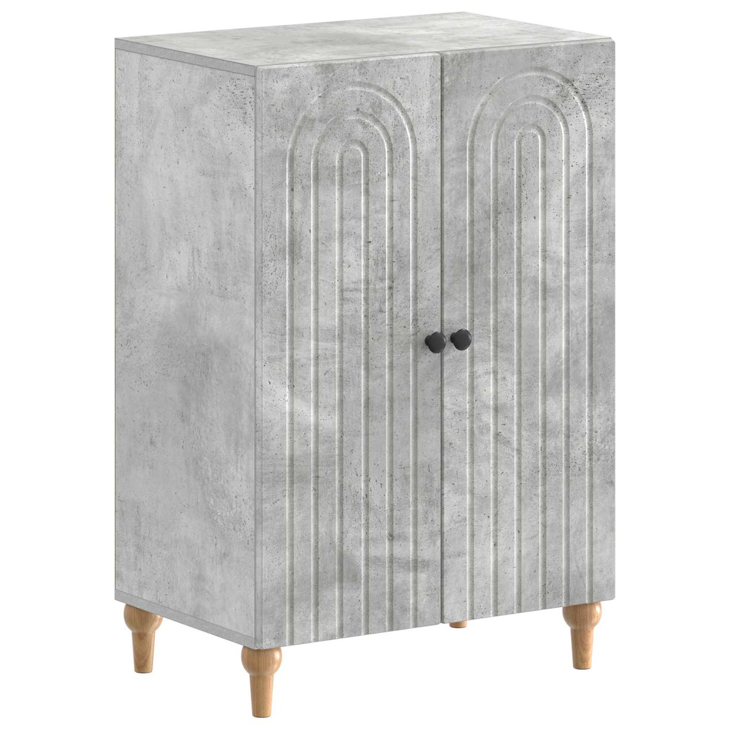 Sko skab ALKMAAR 59,5 x 39,5 x 90 cm Konstrueret træ Betongrå