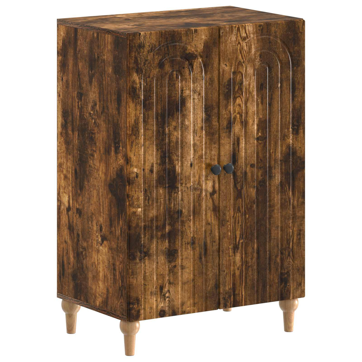 Sko skab ALKMAAR 59,5 x 39,5 x 90 cm Konstrueret træ Røget eg