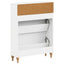 Sko skab ALKMAAR 78 x 24 x 103 cm Konstrueret træ Hvid