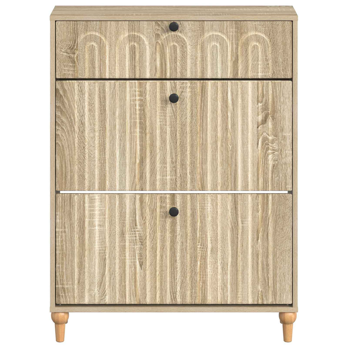 Sko skab ALKMAAR 78 x 24 x 103 cm Konstrueret træ Sonoma-eg