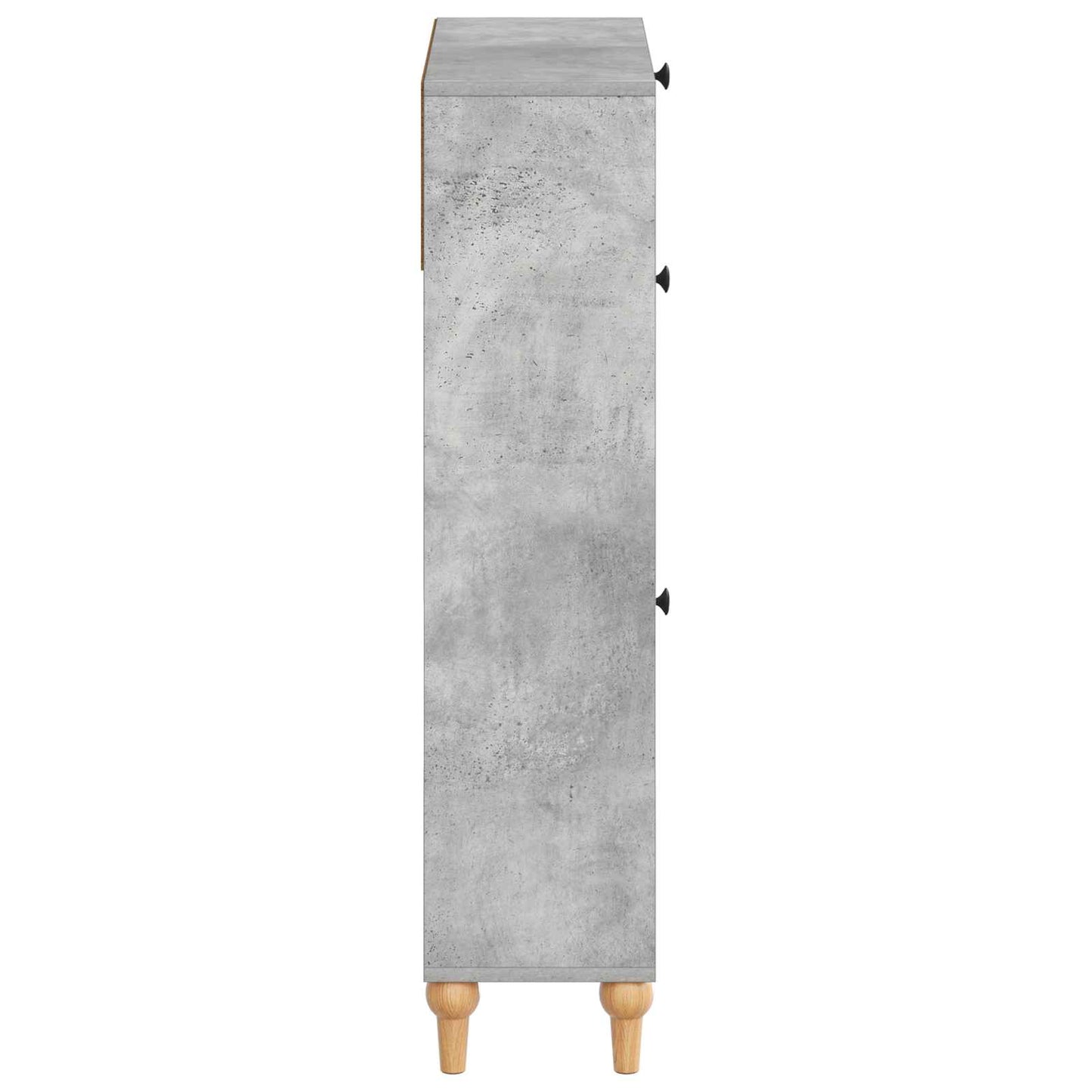 Sko skab ALKMAAR 78 x 24 x 103 cm Konstrueret træ Betongrå