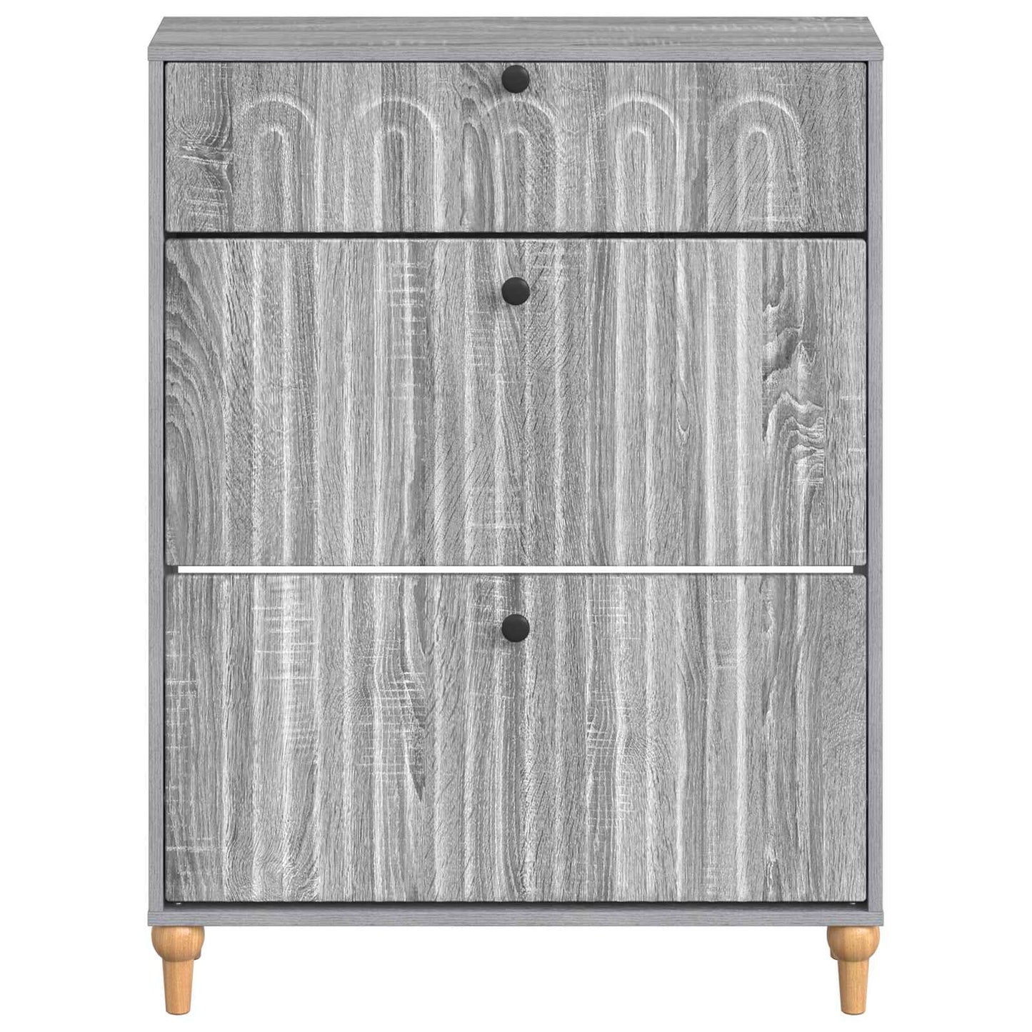 Sko skab ALKMAAR 78 x 24 x 103 cm Konstrueret træ Grå Sonoma