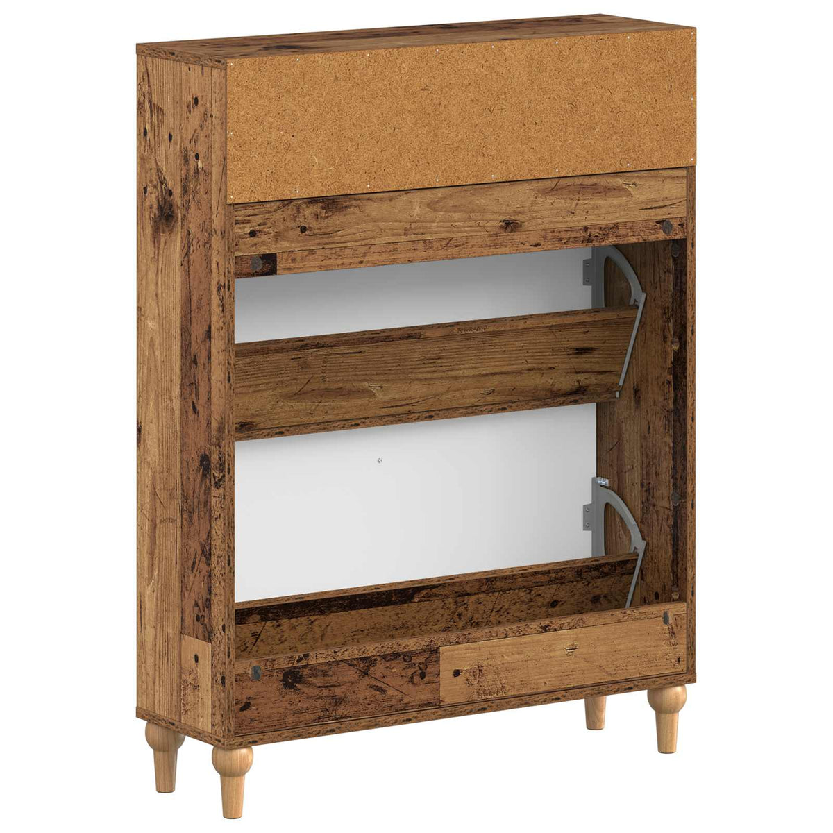 Sko skab ALKMAAR 78 x 24 x 103 cm Konstrueret træ Gammelt træ