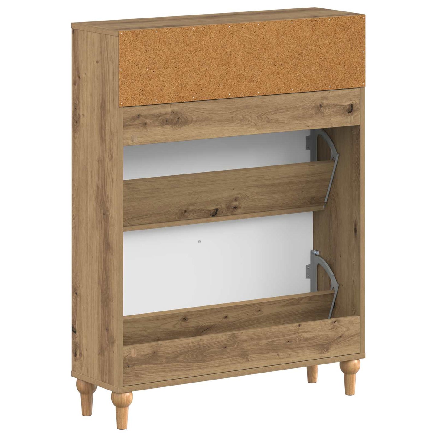 Sko skab ALKMAAR 78 x 24 x 103 cm Konstrueret træ Artisan-eg