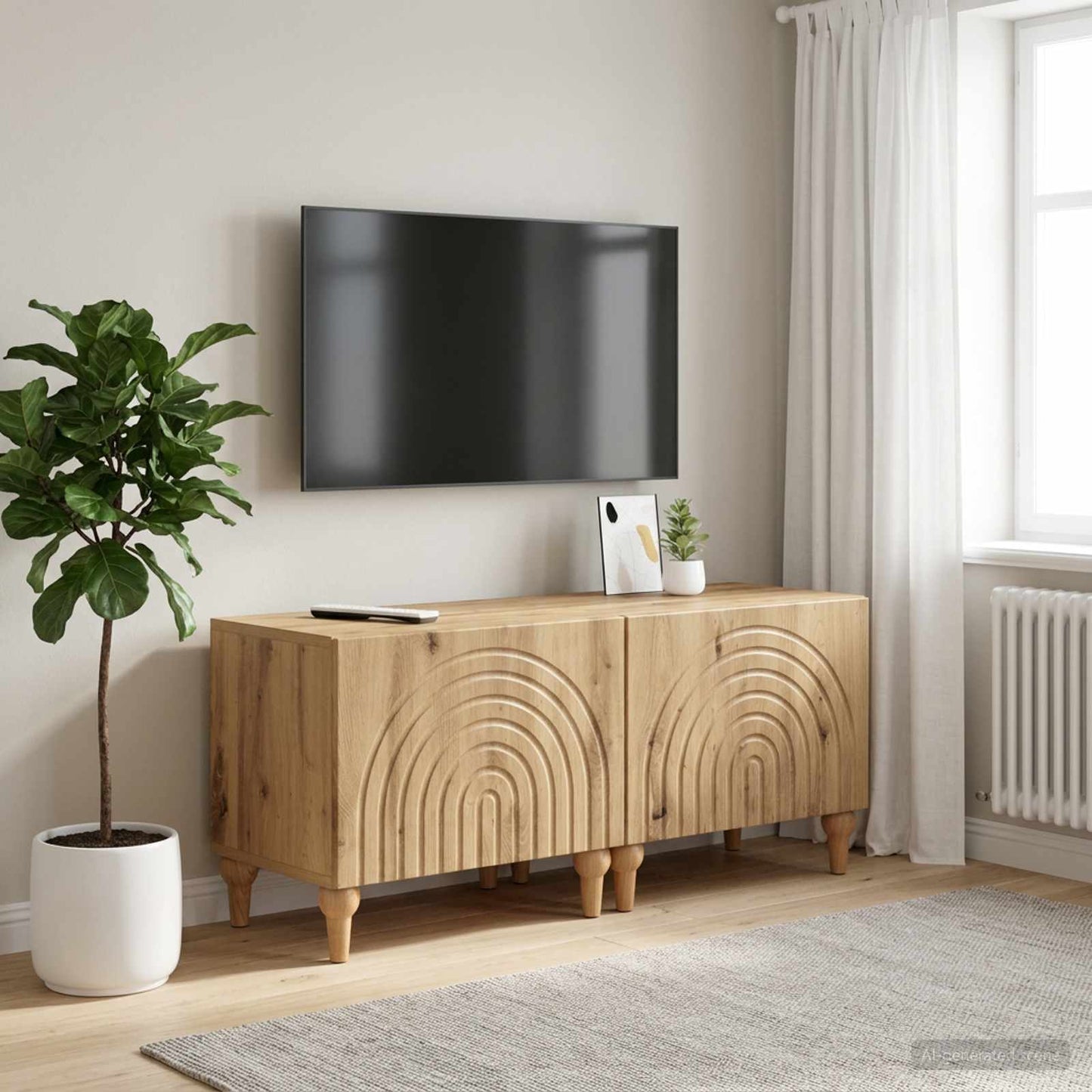 TV-skab Artisan-eg Konstrueret træ