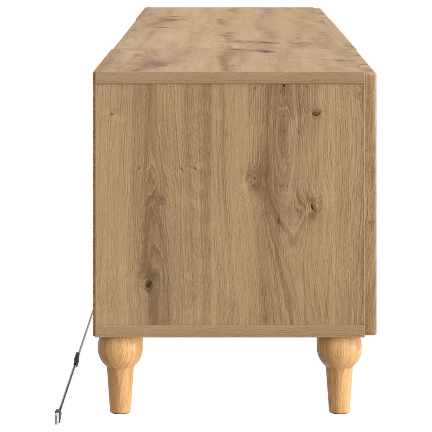 LED TV-skab ALKMAAR Artisan-eg Konstrueret træ