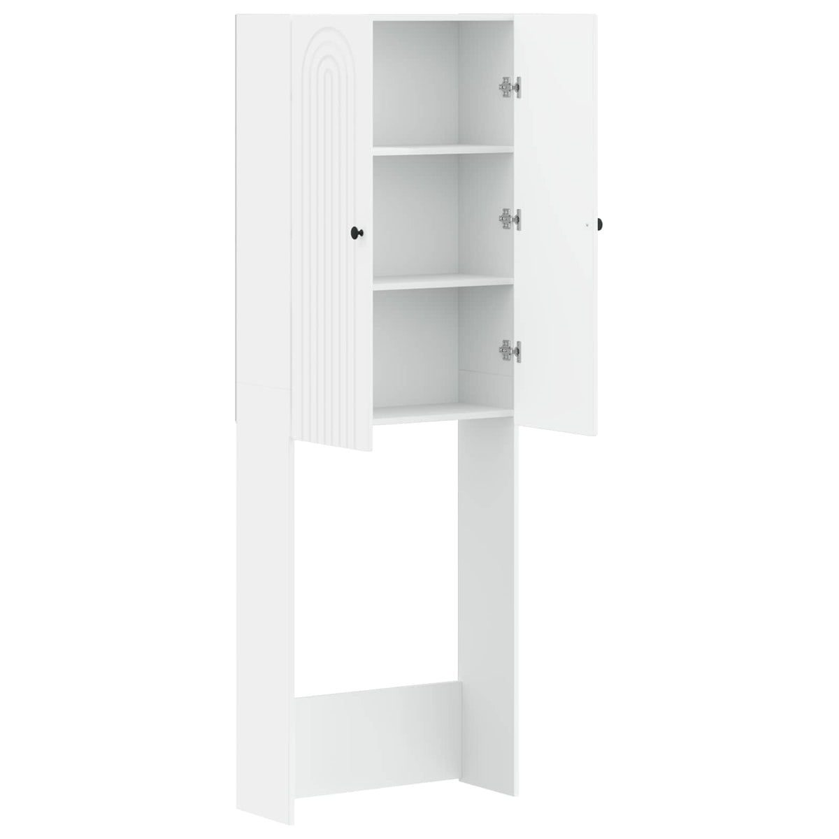 Toilet Skab ALKMAAR Hvid 66 x 25,5 x 190 cm Konstrueret træ