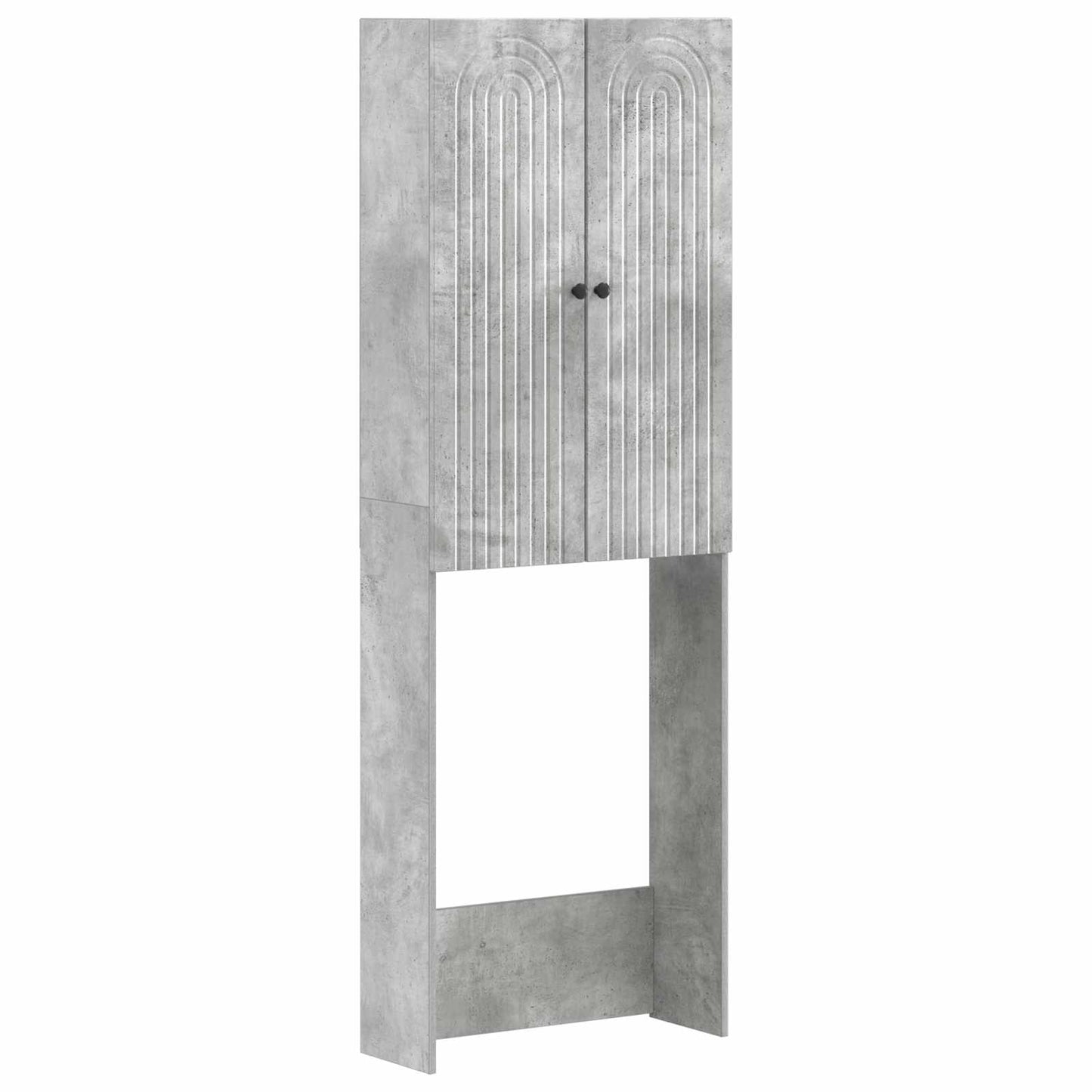 Toilet Skab ALKMAAR Betongrå 66 x 25,5 x 190 cm Konstrueret træ