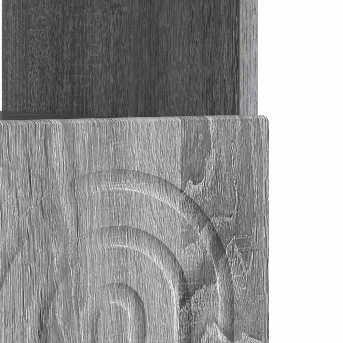 LED TV-skab Grå Sonoma Konstrueret træ