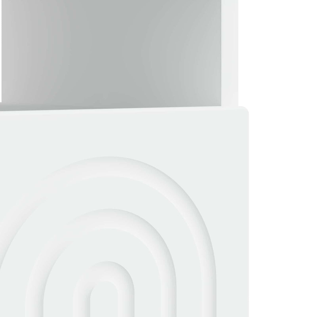 LED TV-skab Hvid Konstrueret træ