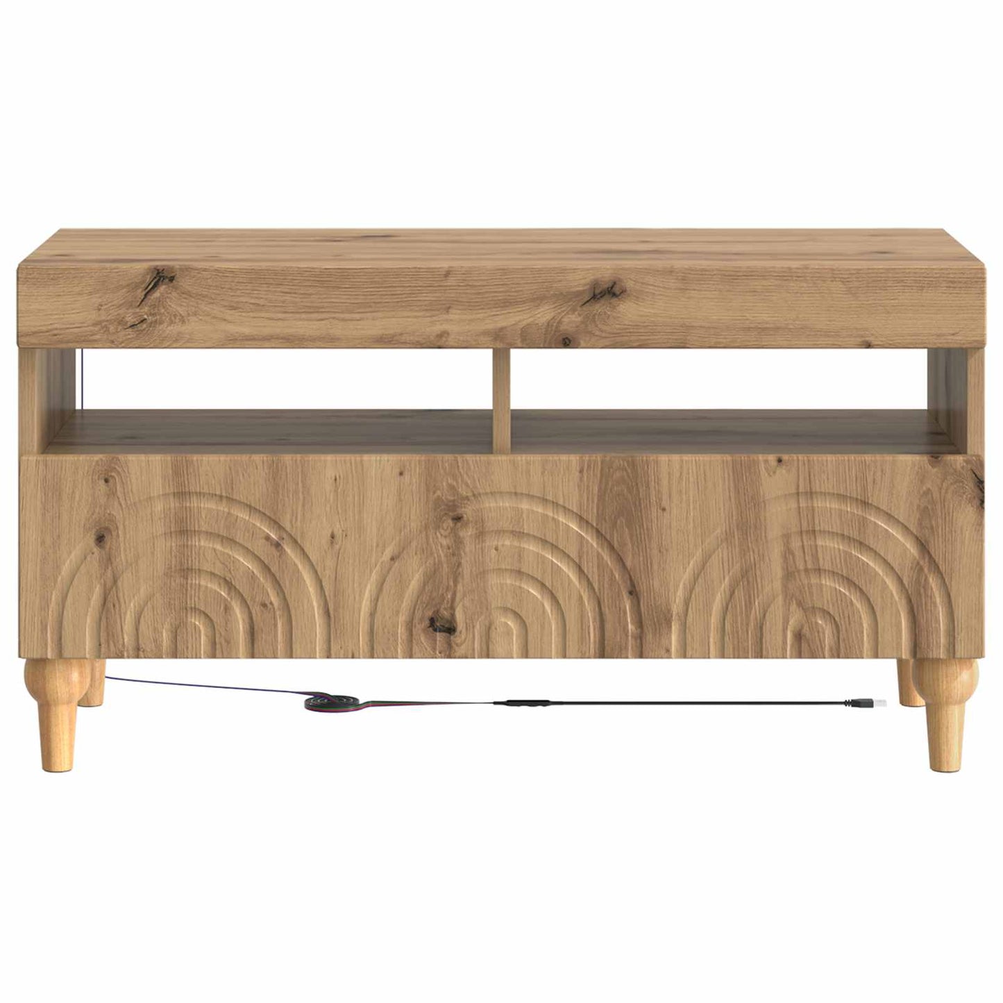 LED TV-skab Artisan-eg Konstrueret træ