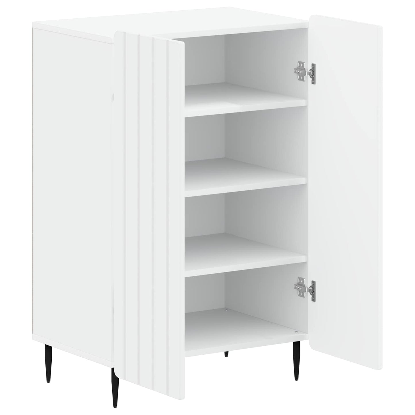Sko skab ZWOLLE 59,5 x 39,5 x 91,5 cm Konstrueret træ Hvid