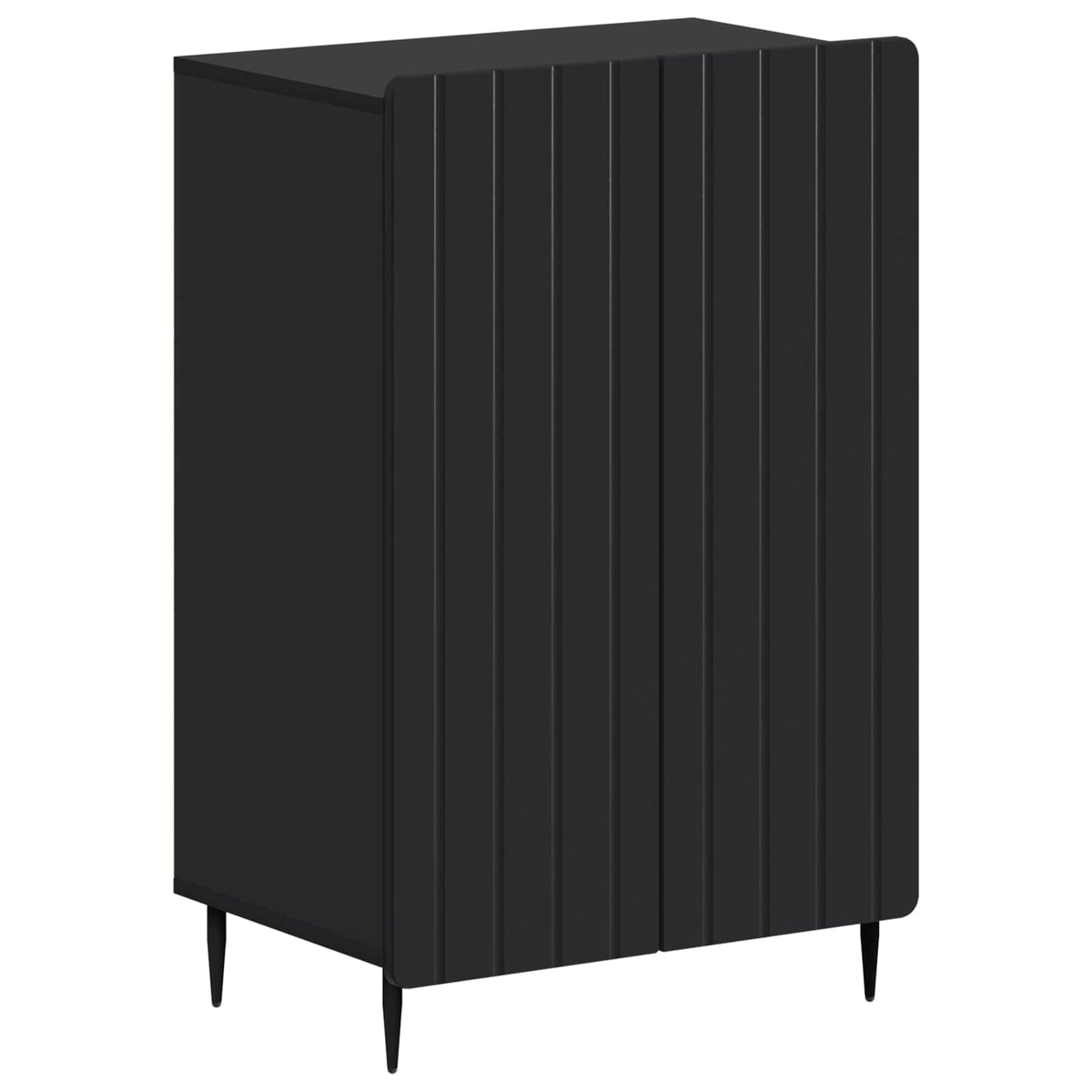 Sko skab ZWOLLE 59,5 x 39,5 x 91,5 cm Konstrueret træ Sort