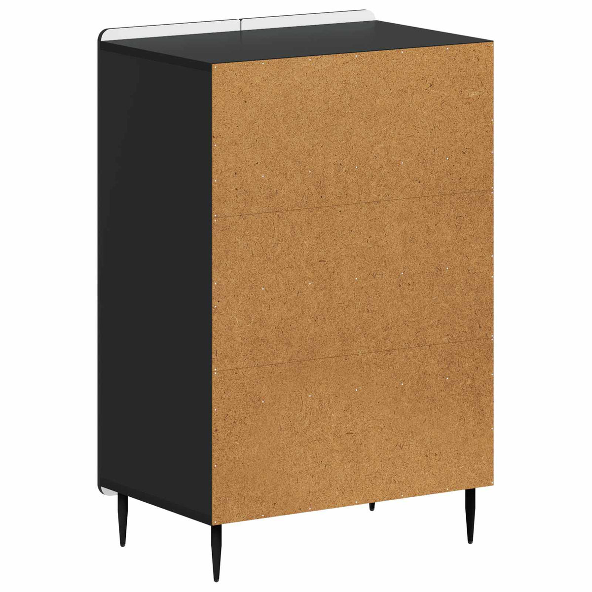 Sko skab ZWOLLE 59,5 x 39,5 x 91,5 cm Konstrueret træ Sort