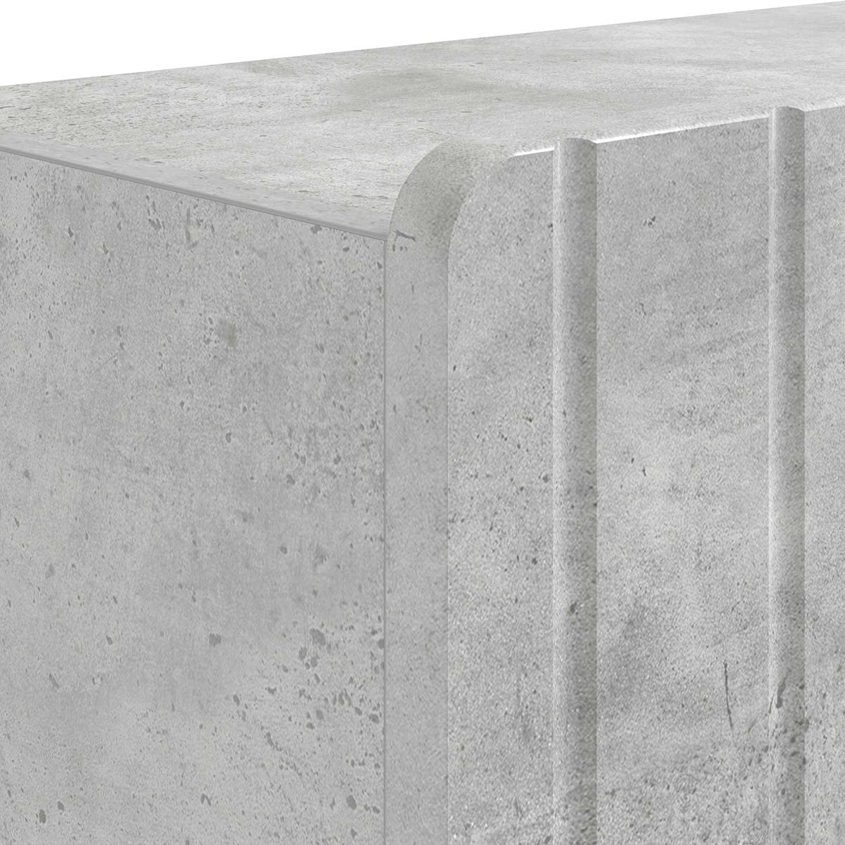 Sko skab ZWOLLE 59,5 x 39,5 x 91,5 cm Konstrueret træ Betongrå