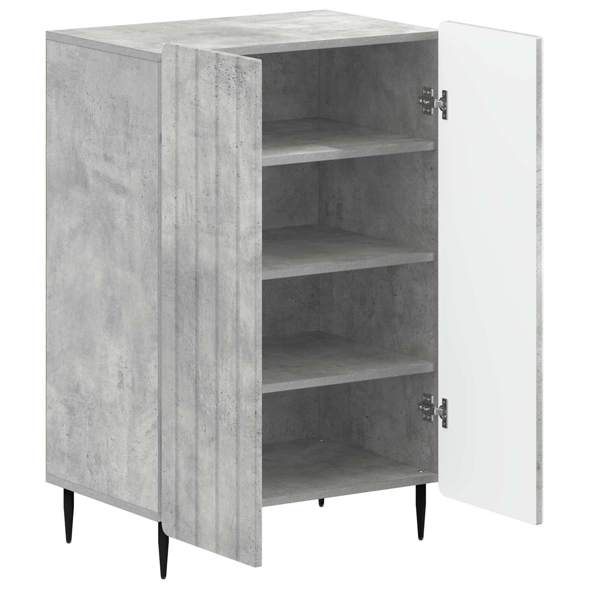 Sko skab ZWOLLE 59,5 x 39,5 x 91,5 cm Konstrueret træ Betongrå