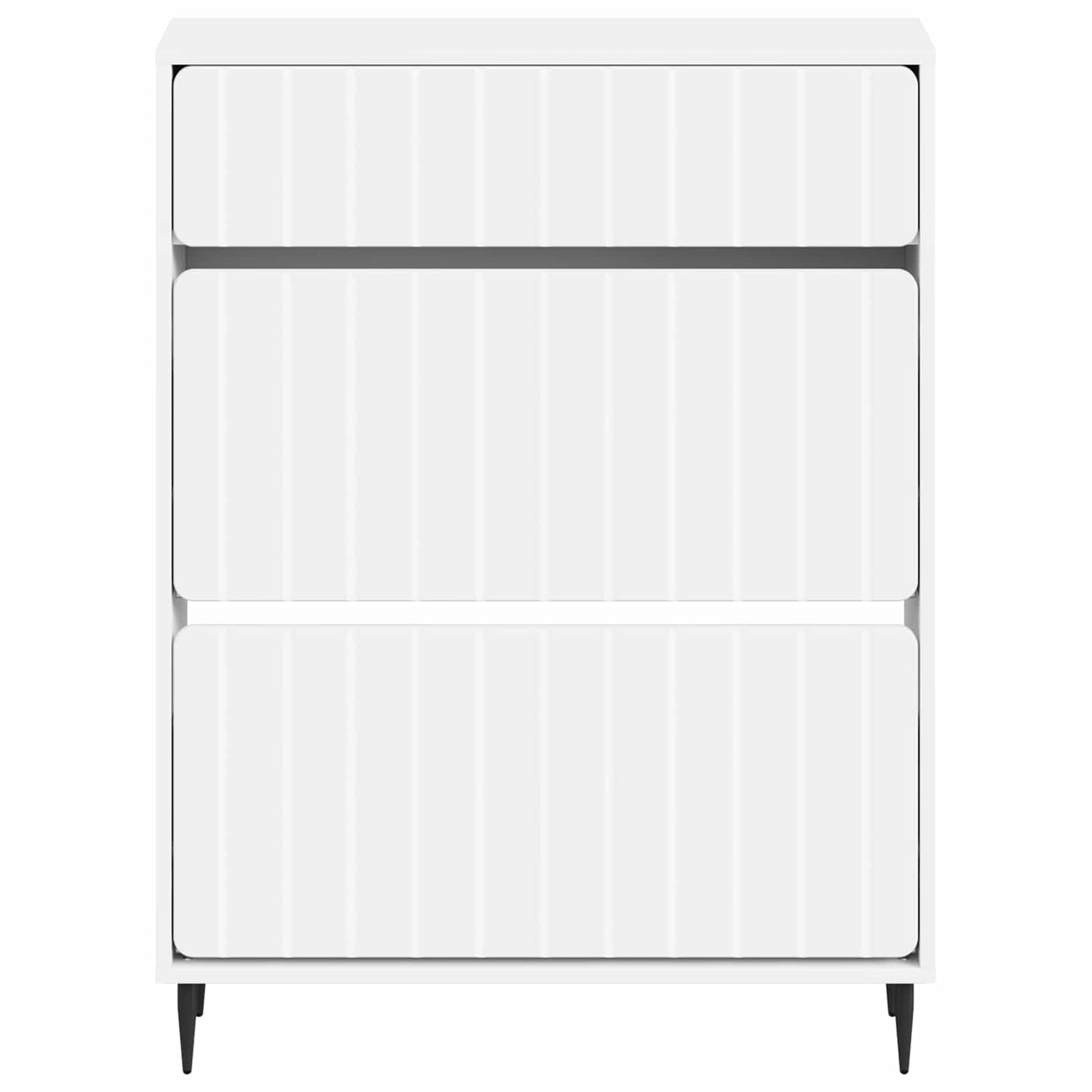 Sko skab ZWOLLE 78 x 24 x 103 cm Konstrueret træ Hvid