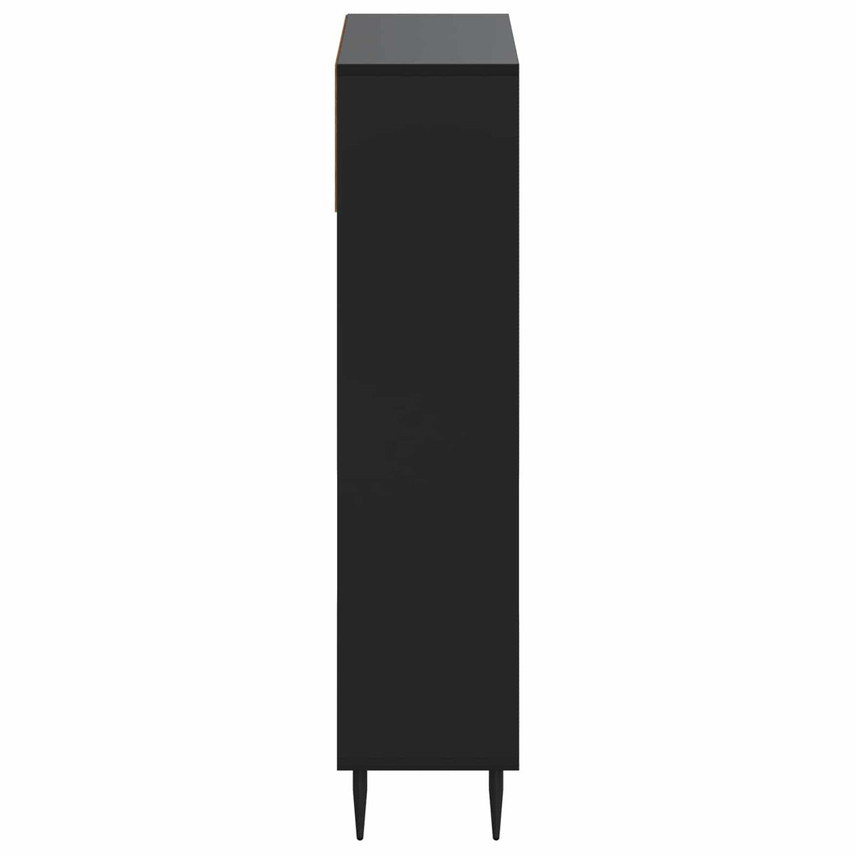 Sko skab ZWOLLE 78 x 24 x 103 cm Konstrueret træ Sort