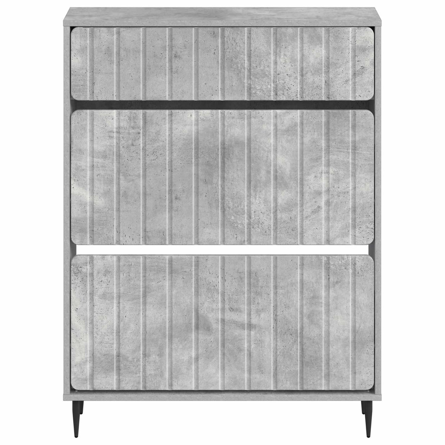 Sko skab ZWOLLE 78 x 24 x 103 cm Konstrueret træ Betongrå